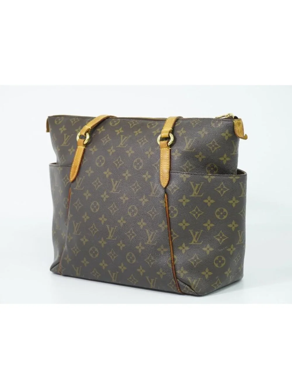 Louis Vuitton LV Totally MM Monogram Shoulder Bag Tote Brown Vintage